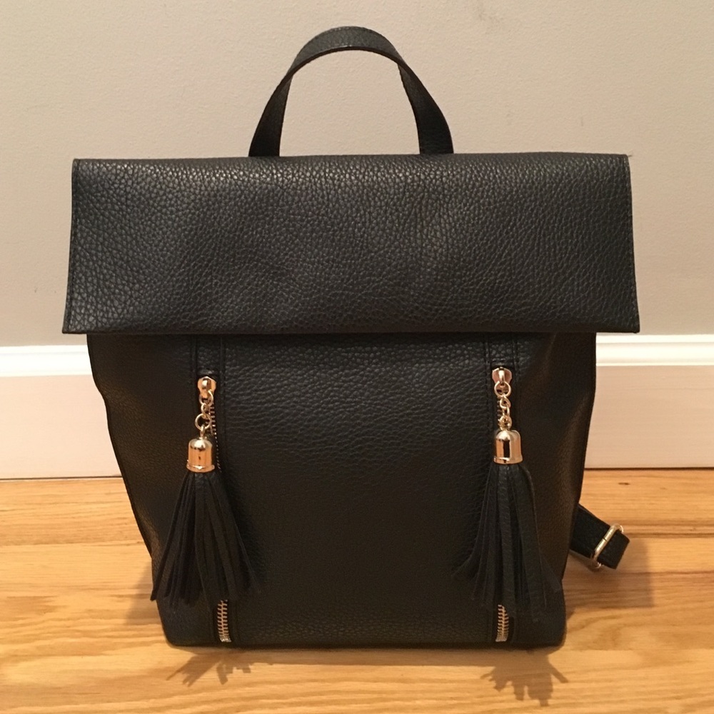 Express Pebbled Tassel Backpack